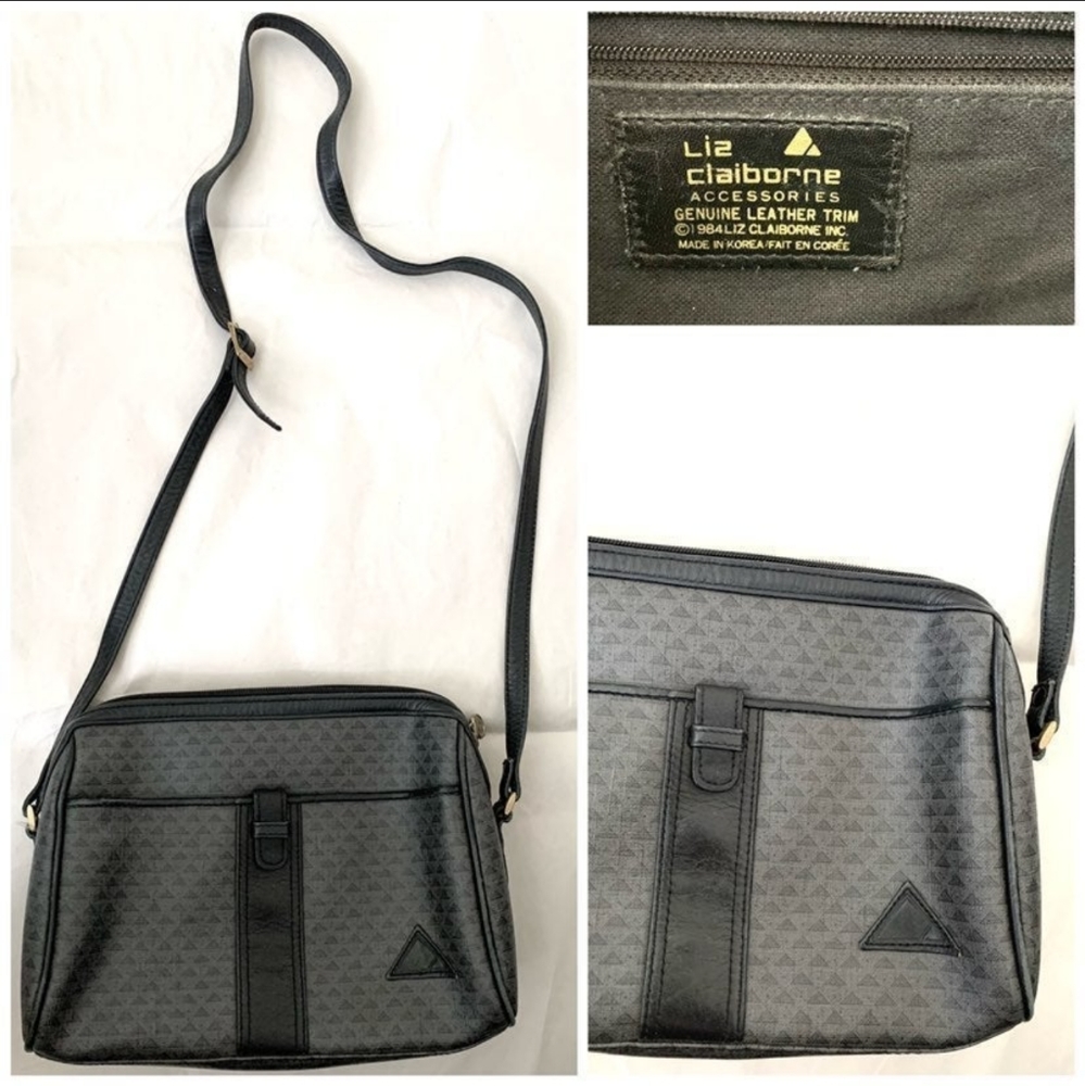 Vintage LIZ CLAIBORNE 80s crossbody bag purse shoulder bag